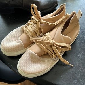 Tan sneakers
